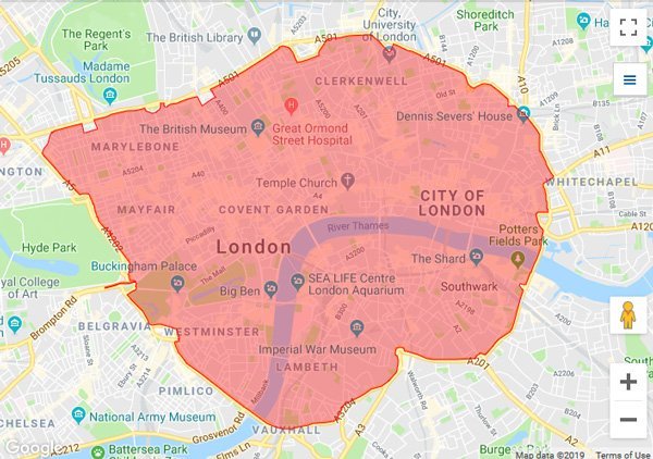 London utlra low emissions zone
