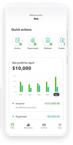 Quickbooks app screenshot