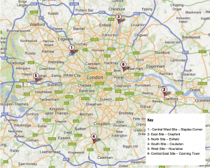 a road map of london