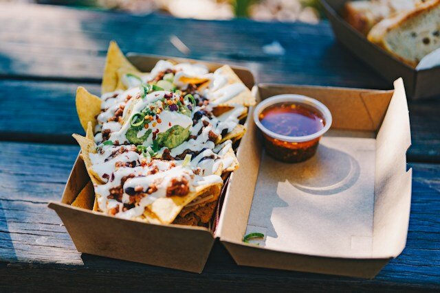 nachos in a takeaway container