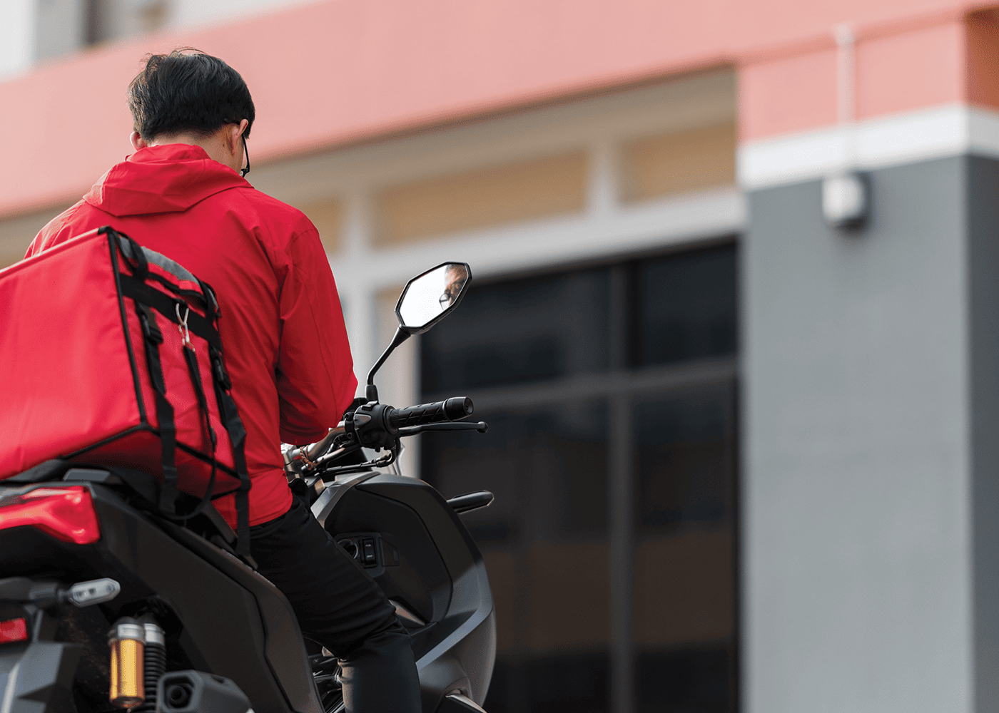Food-delivery-moped