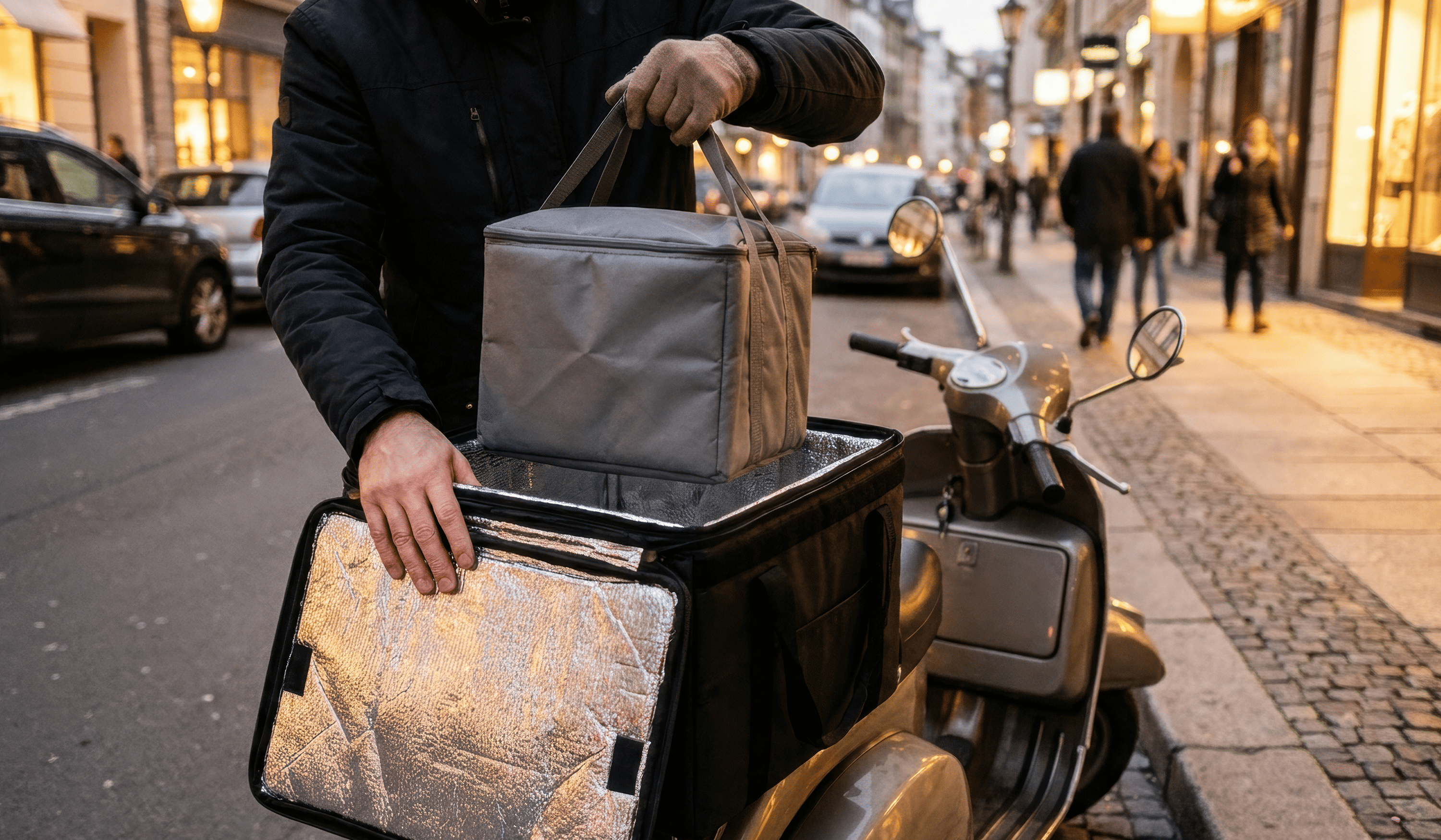 Food-on-scooter