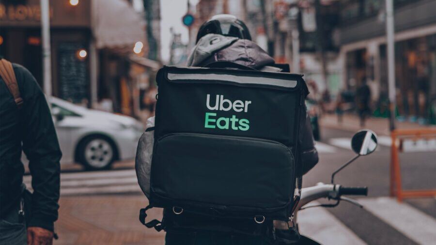 an uber eats driver