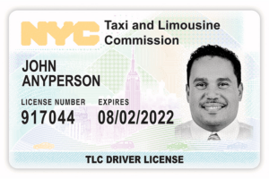 Drivers License with photo of a smiling man