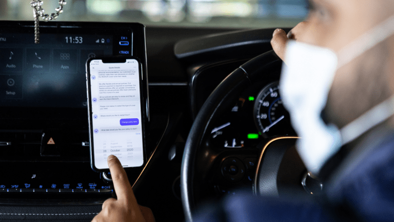 private hire insurance on an app